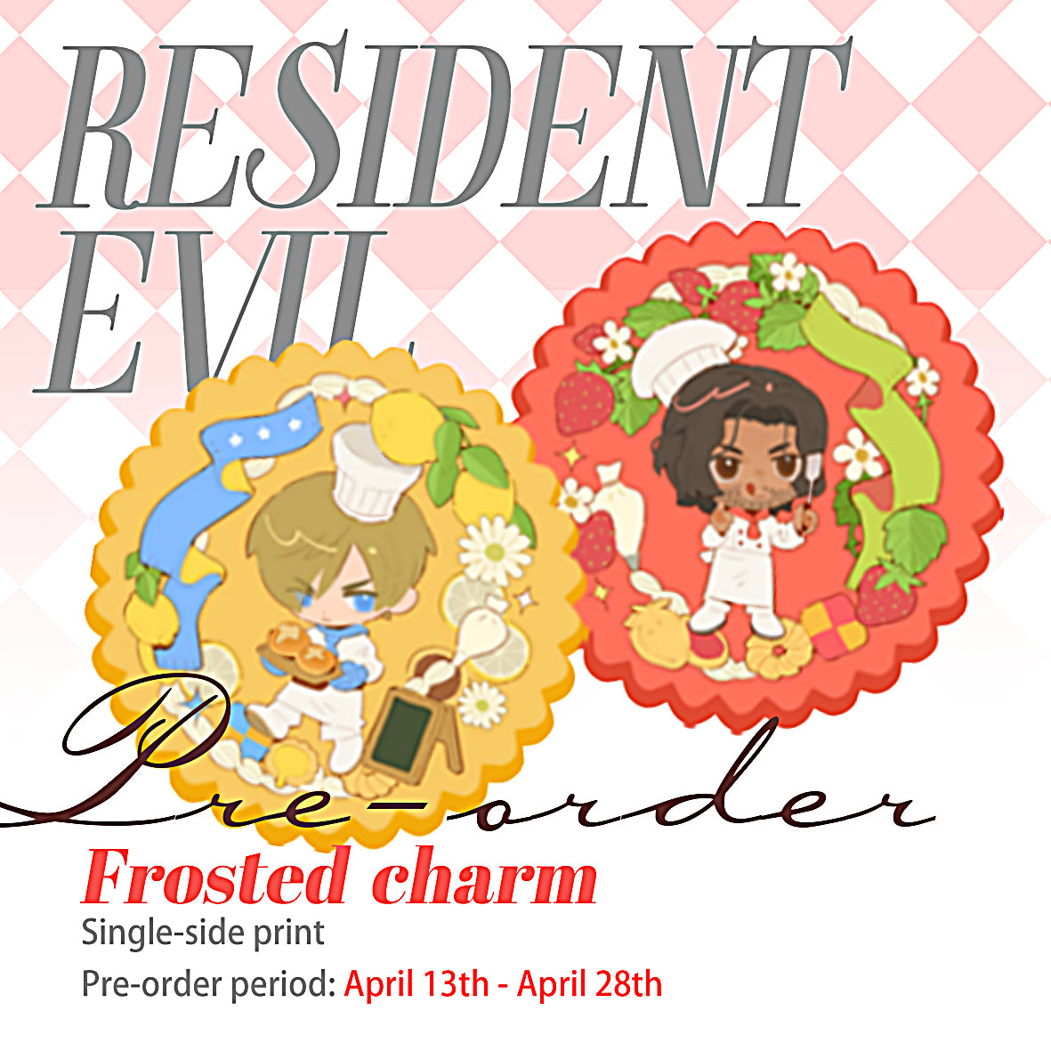 Resident Evil - Frosted acrylic charm