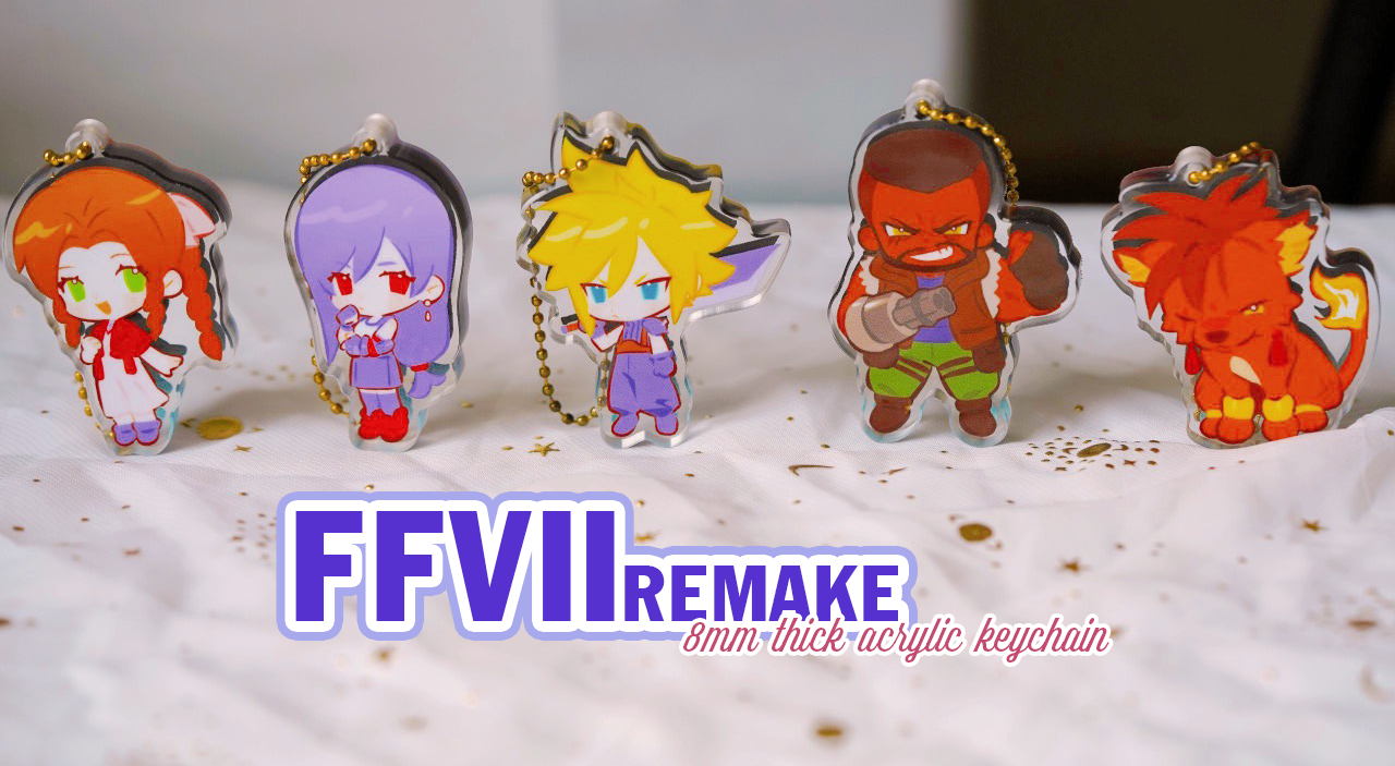 FINAL FANTASY 7 - Thick acrylic keychain