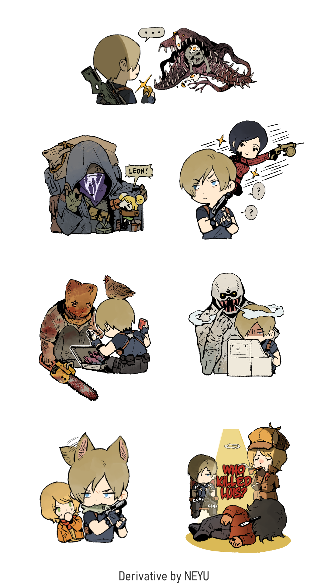 [RE4R] Clear Sticker Sheet