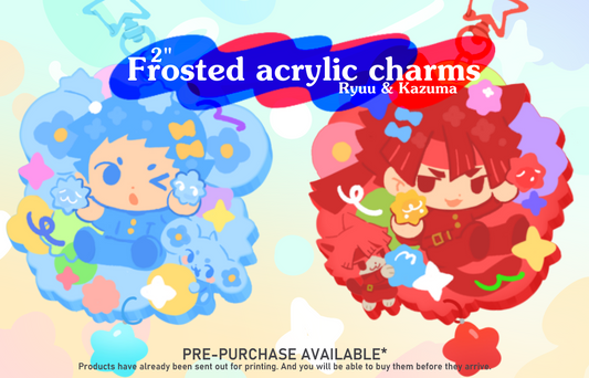 [Pre-purchase] Frosted acrylic charms