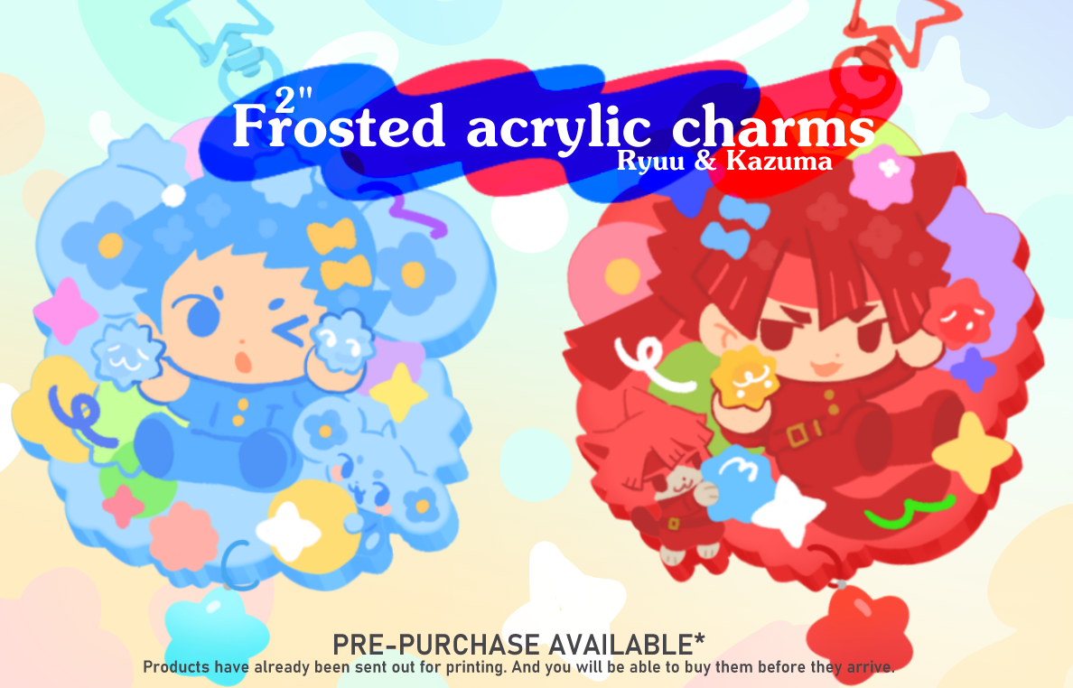 [TGAA] Frosted acrylic charms