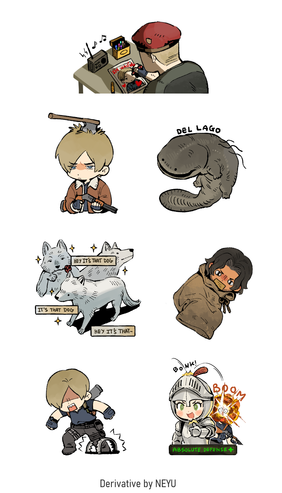 [RE4R] Clear Sticker Sheet