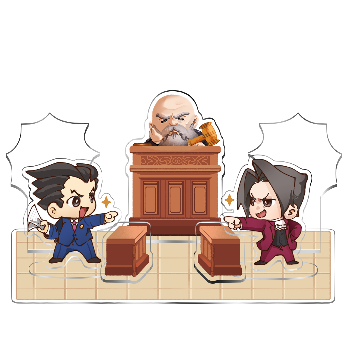 [AA+TGAA] Miniature Court Acrylic Set