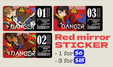 [RE4R] Red mirror sticker