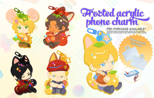 [Pre-purchase] Frosted acrylic phone charms