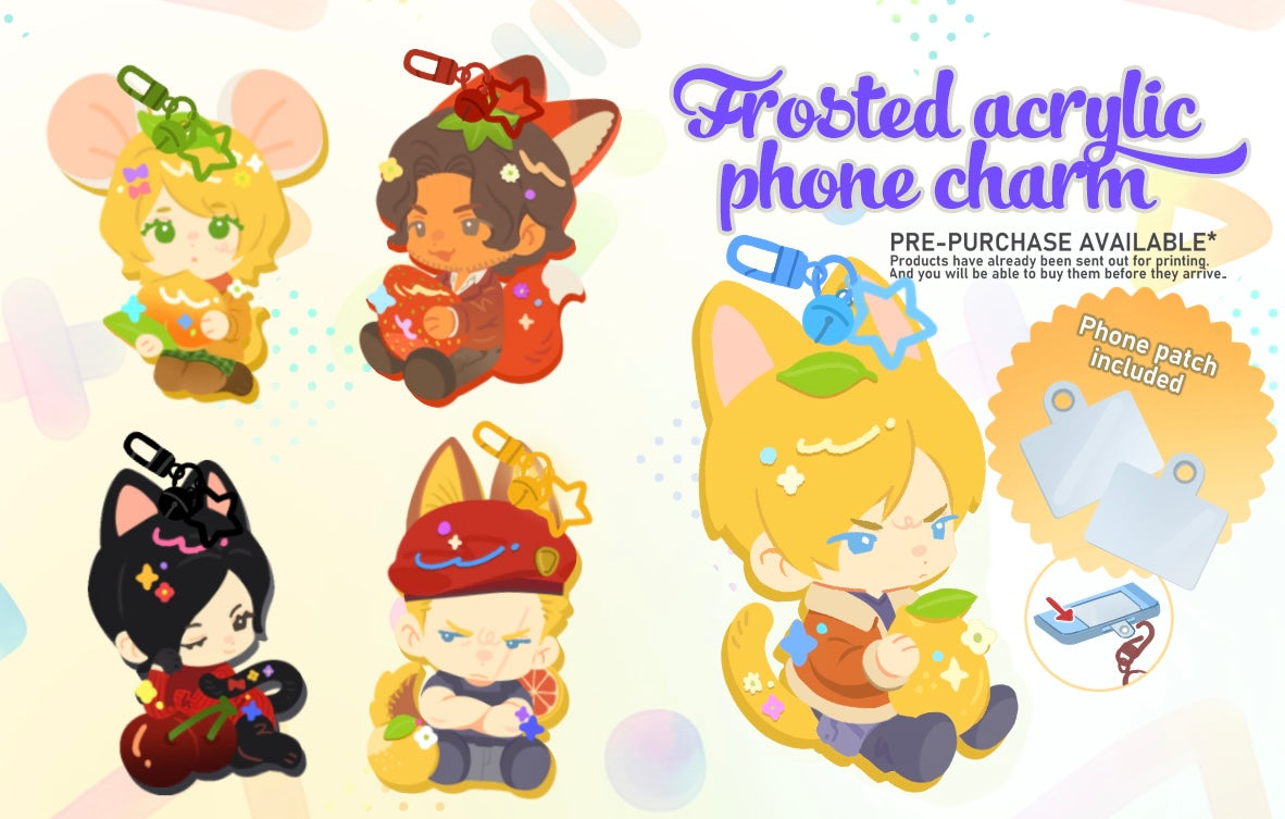 [RE4R] Frosted acrylic phone charms