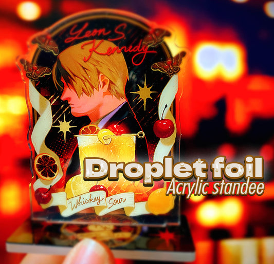 [RE4R] LEON Droplet foil acrylic standee