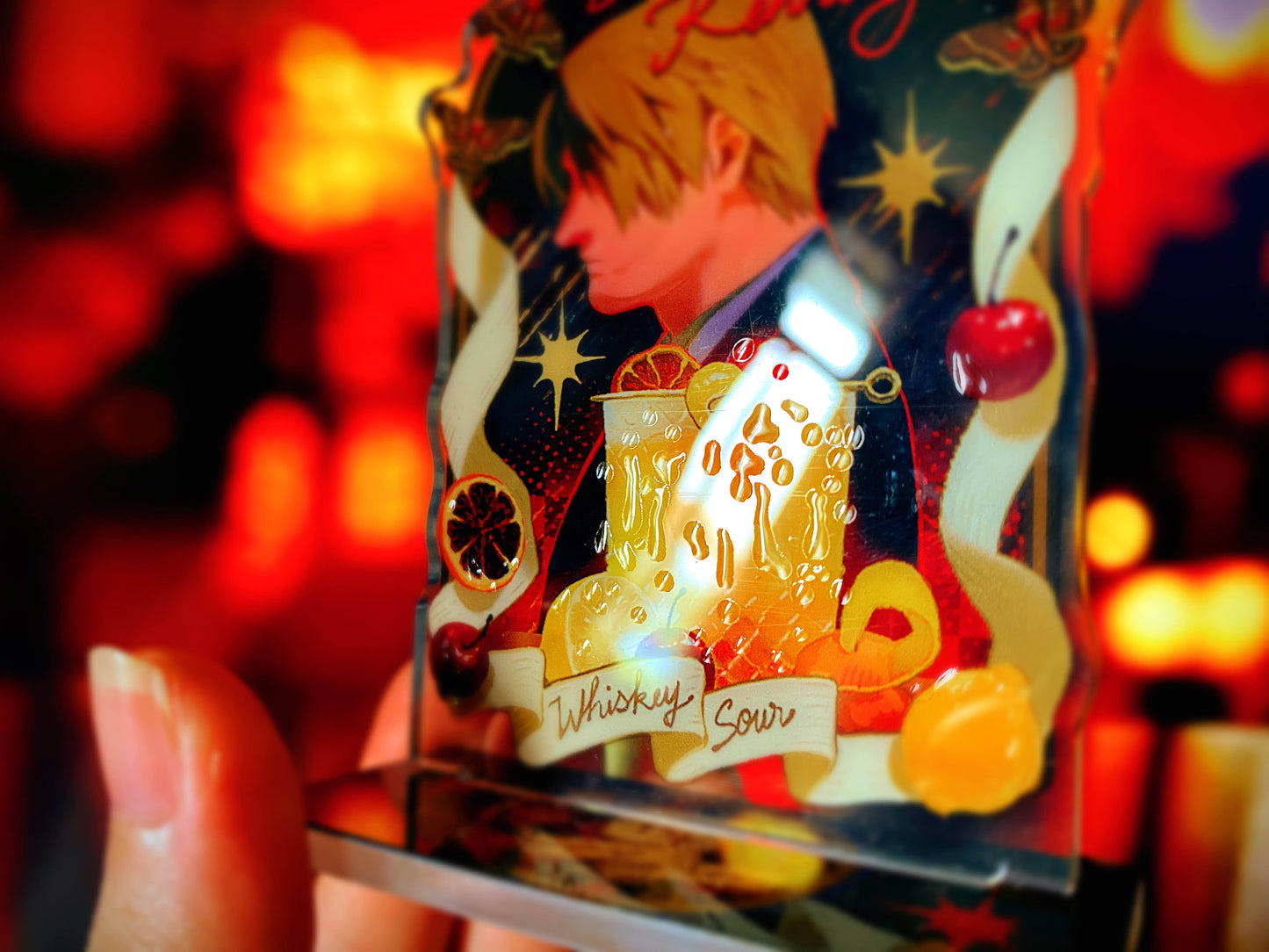 [RE4R] LEON Droplet foil acrylic standee