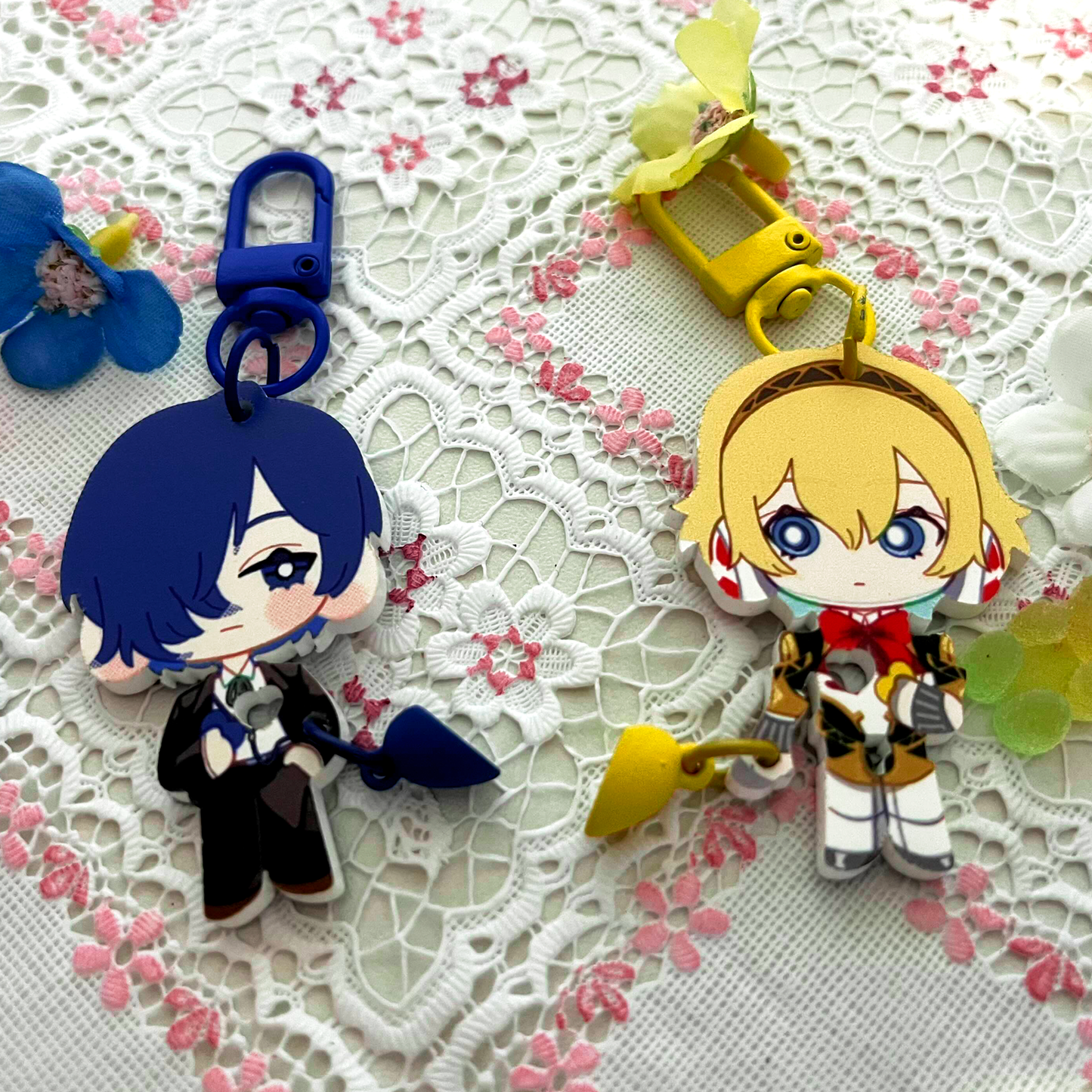 [P3] Heart Magnet Keychains