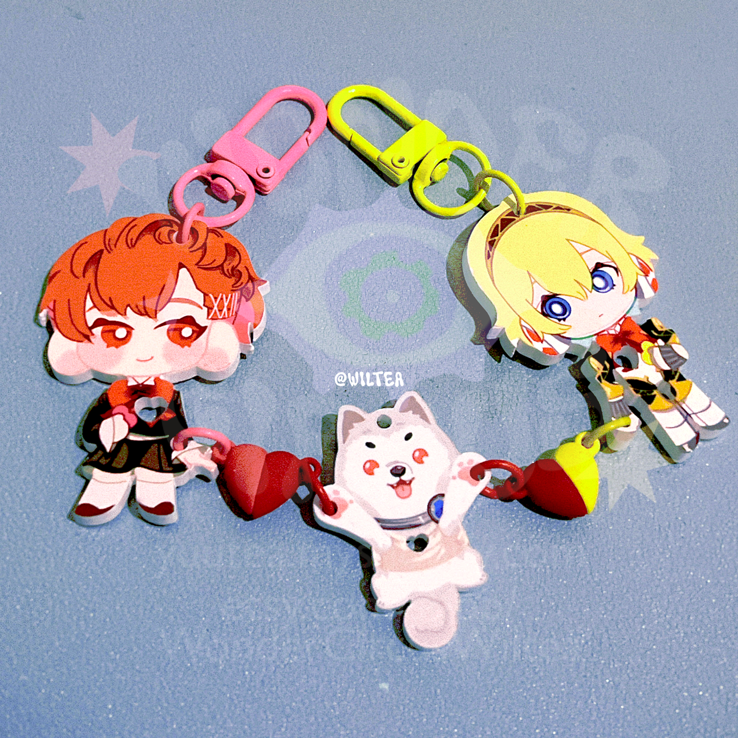[P3] Heart Magnet Keychains