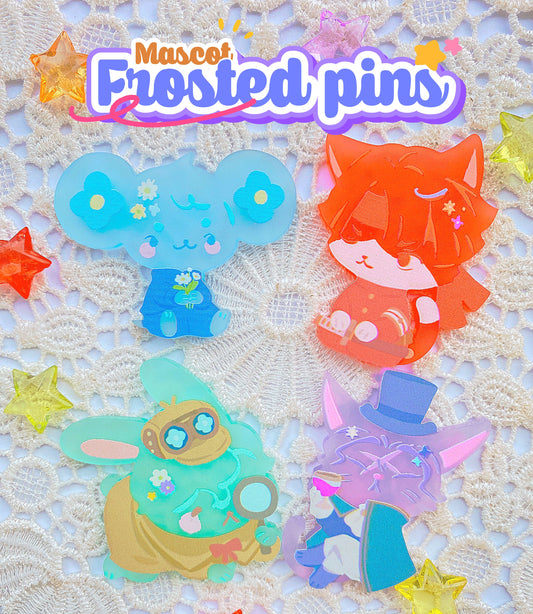 [TGAA] Frosted acrylic Mascot pins