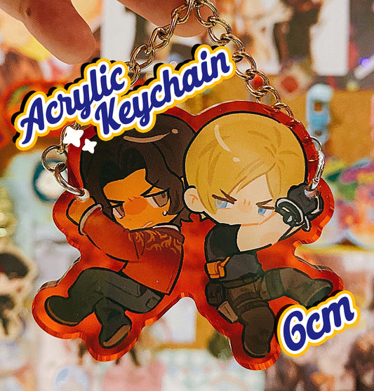 [RE4R] Leon & Luis Acrylic keychain